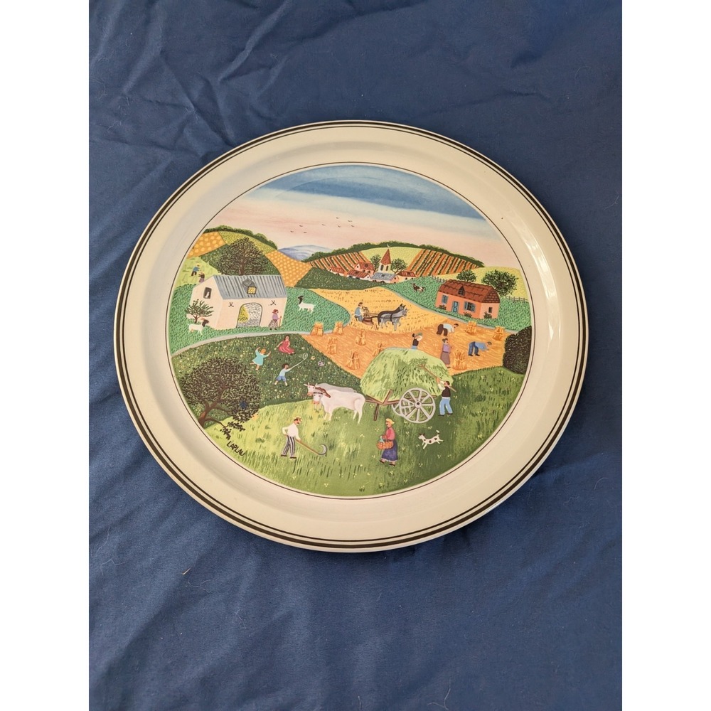 Villeroy & Boch Four Seasons Wall Plate‎ No. 2 Summer By Artist Gerard Laplau